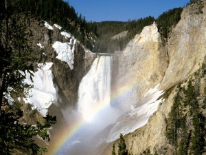 Lower Falls of West Yellowstone Park